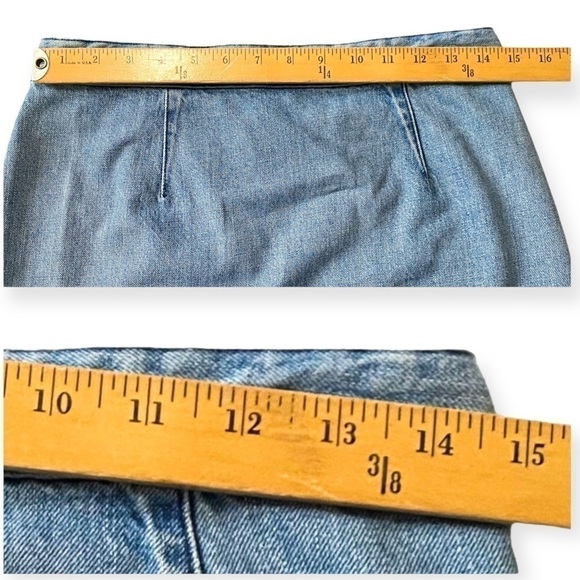 NWT 3x1 NYC Asymmetrical fringe button down denim skirt size S - Picture 12 of 13